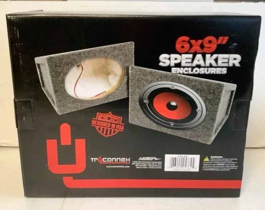 NEW Metra TCS-69 6" x 9" Single Sealed Speaker Enclosure Car Sub Box - Image 3 of 3
