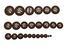 Set 25 cuscinetti in pelle muta di ricambio per sax tenore