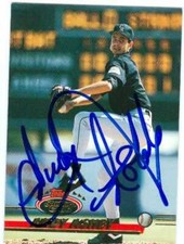 Andy Ashby autographed Baseball Card (Rockies) 1993 Topps Stadium Club #700