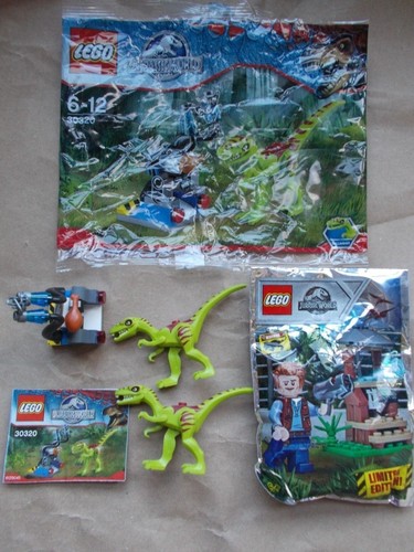 LEGO 30320 JURASSIC WORLD GALLIMIMUS TRAP+ INS 2 DINOSAURS NEW OWEN GRADY SET MI - Picture 1 of 7