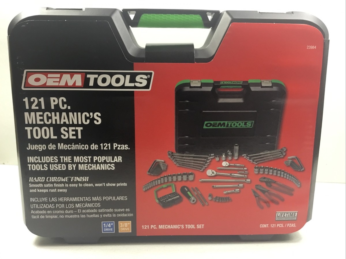 23894 OEM Tools 121 Piece Mechanic's Tool Set Hard Chrome Finish 1