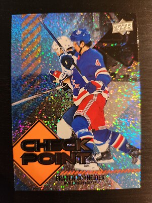 Braden Schneider 2024-25 UD Series 1 Check Point #CP-10 New York Rangers