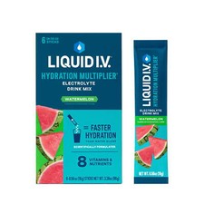 Liquid I.V. Hydration Multiplier Electrolyte Powder Packet Drink Mix, Watermelon