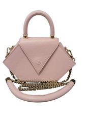 Nina Hauzer Audrey Compress Light Pink Leather Bag