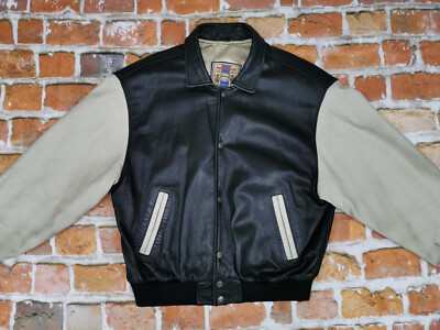 Dakota USA Vintage Leather Jacket American Spirit Indian Beige Gr