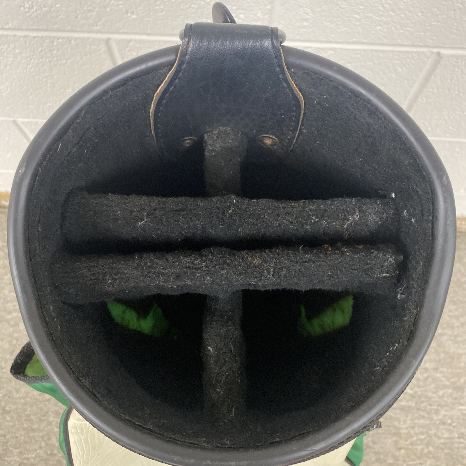 Belding Sports Gatorade Green Golf Bag Leather Michael Jordan Staff