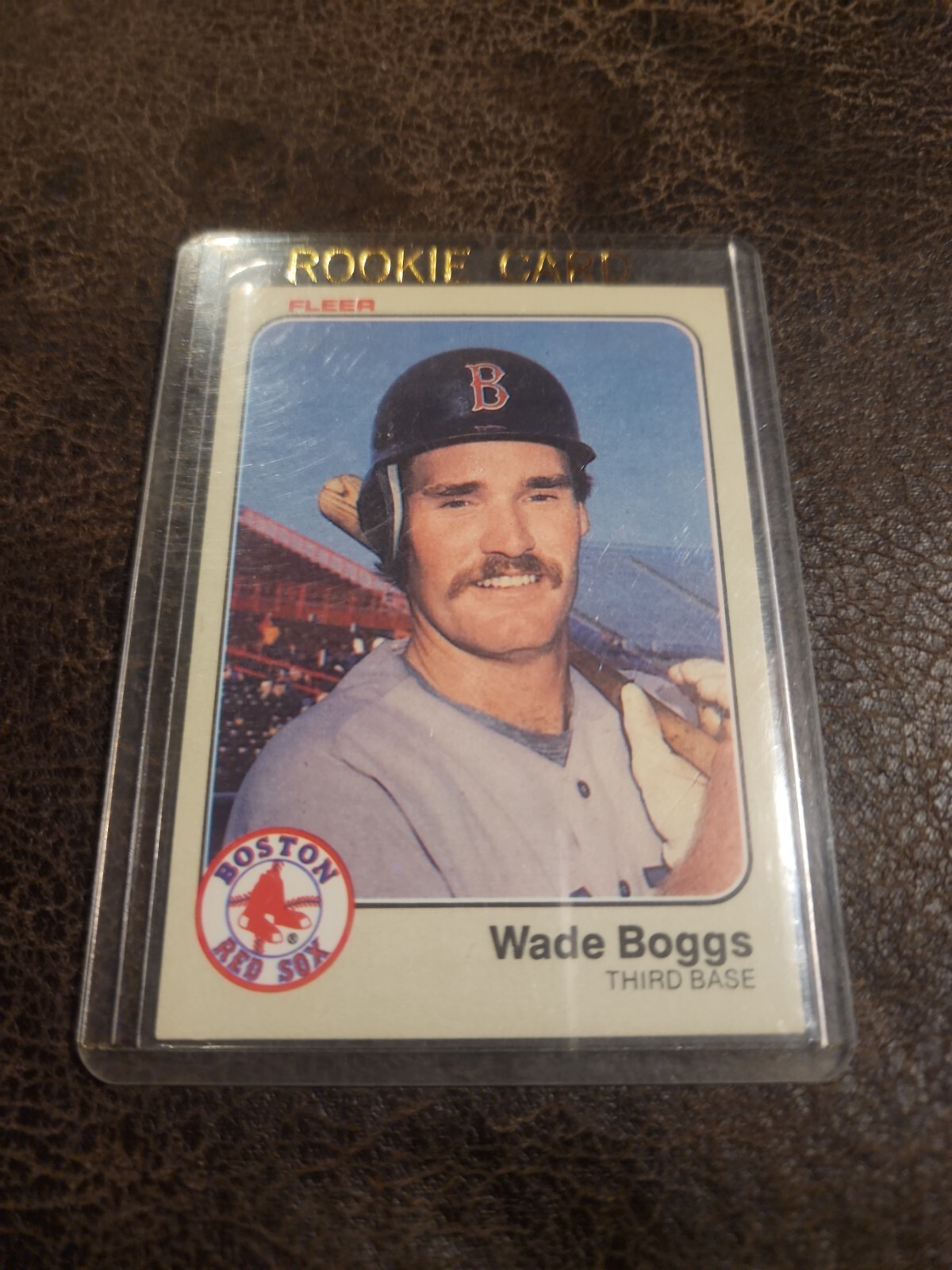 1983 Fleer Wade Boggs Rookie #179 EX-NM centered, Boston Red Sox Baseball HOF RC
