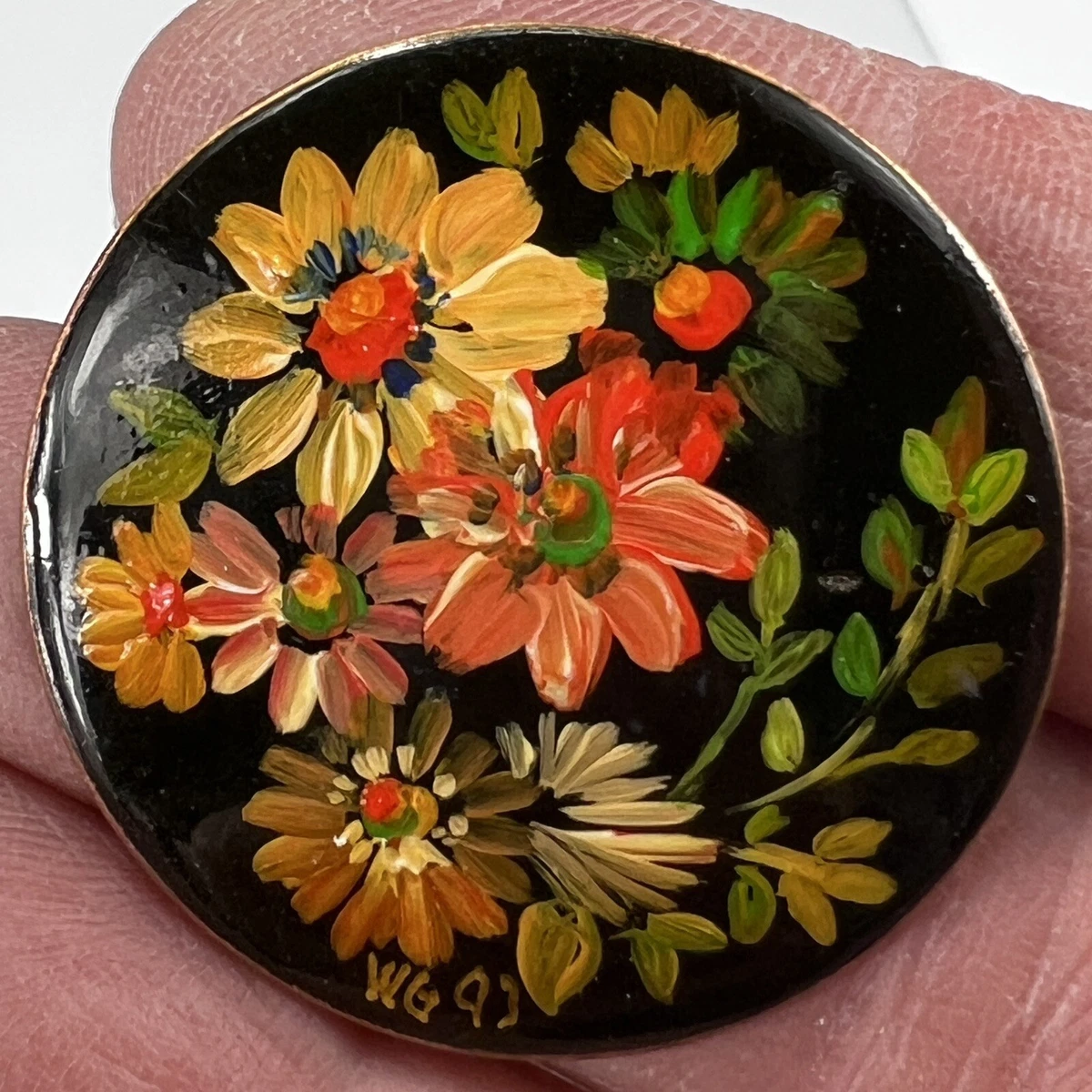 Vintage enamel deals jewelry