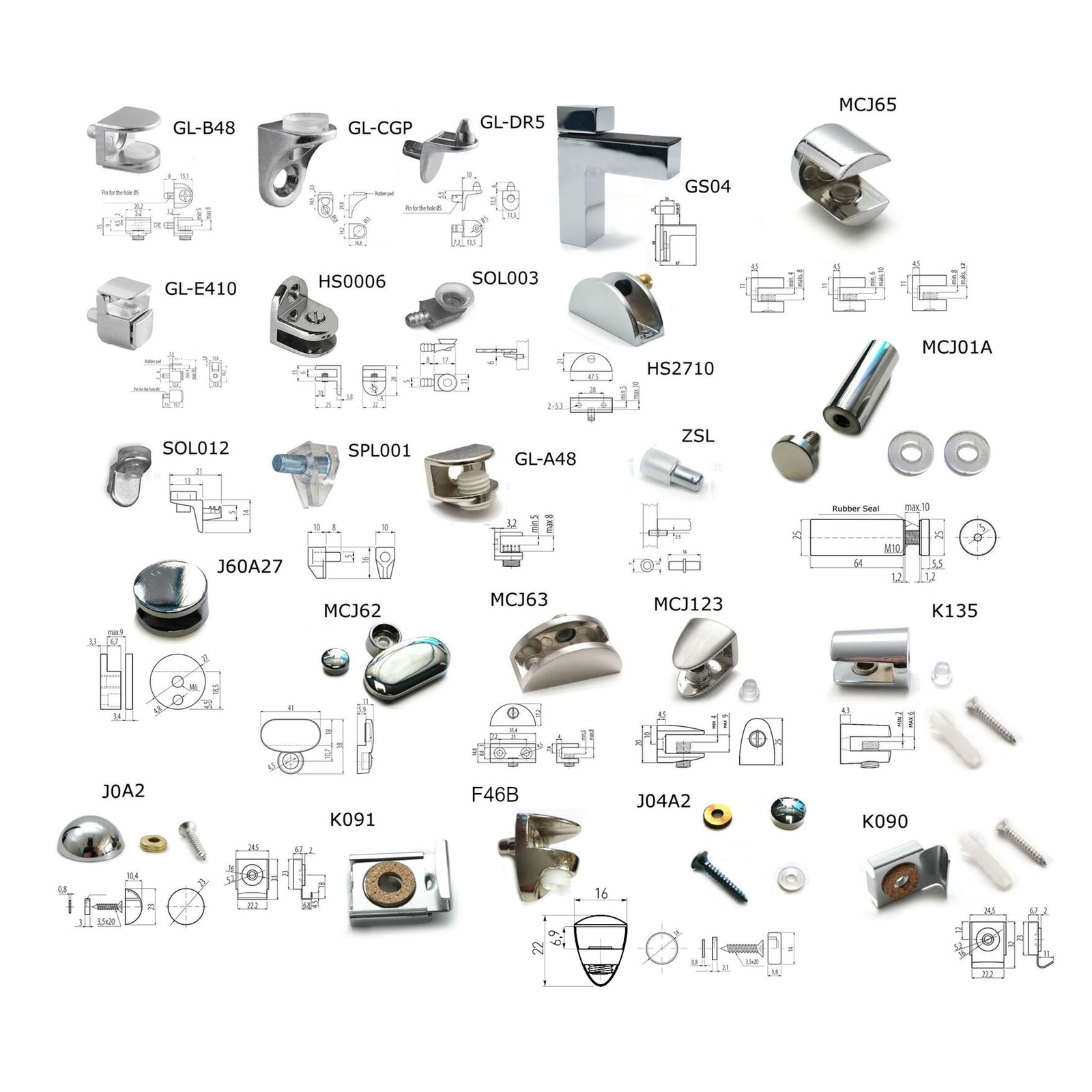 Small Shelf Brackets Glass Shelf Supports with Pin without ALL SIZES eBay