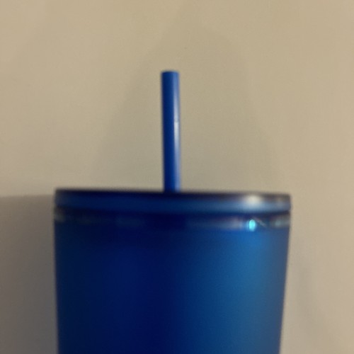 New w/ Tag: 2023 Starbucks Matte Royal Blue Velvet Soft Touch Tumbler - Picture 2 of 5