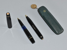 Kaweco Sport Set Füller Kolbenfüller 585 Goldfeder + Stift + Etui Fach #A4