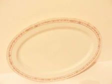 Antique O.P.Co. Syracuse China Restaurant Oval Platter Pink Rose c. 1911    (S0
