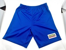 Sonic The Hedgehog Sega Boys Blue Mesh Athletic Shorts 10/12