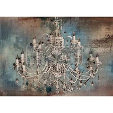 Moody Chandelier | Décor Decoupage Tissue | Redesign with Prima, A1