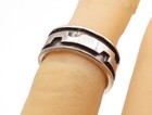 925 Sterling Silver  Vintage Petite Oxidized Detail Band Ring Sz 5.5  RG3727 — photo 1