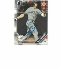 JAKE SANFORD SIGNED IP 1ST BOWMAN TOPPS #BD-82 2019 NEW YORK YANKEES AUTO
