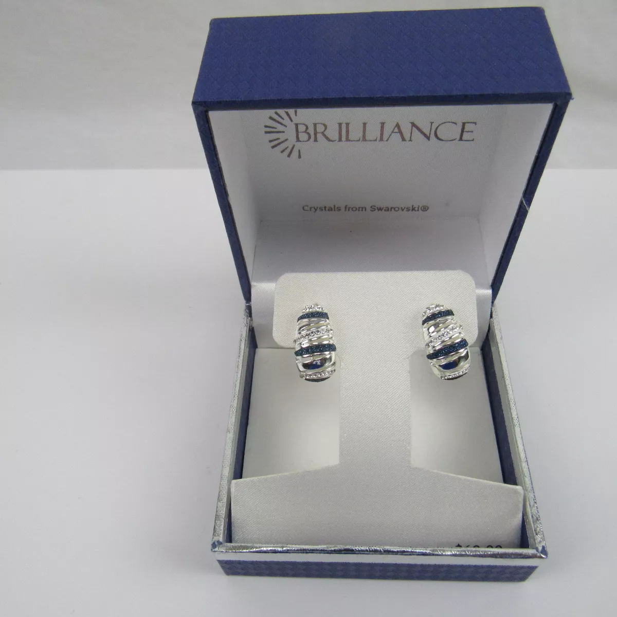 Swarovski Crystals Brilliance Earrings Silver Plated NEW eBay