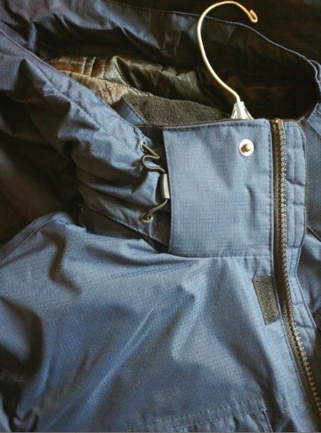 ZeroXposur Water Resistant Hooded Jacket L Navy Blue Long Sleeve