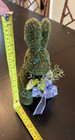 Easter Moss Rabbit Bunny w/Floral Bouquet — photo 9