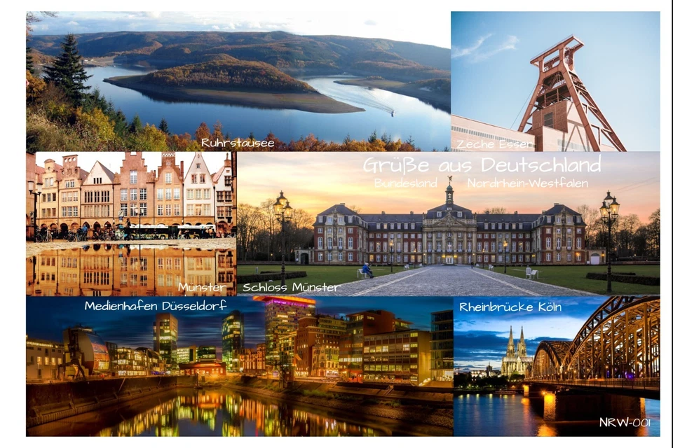 50 Postkarten Hochglanz "Grüße aus Deutschland" Postcrossing Ansichtskarten - Bild 4 von 4