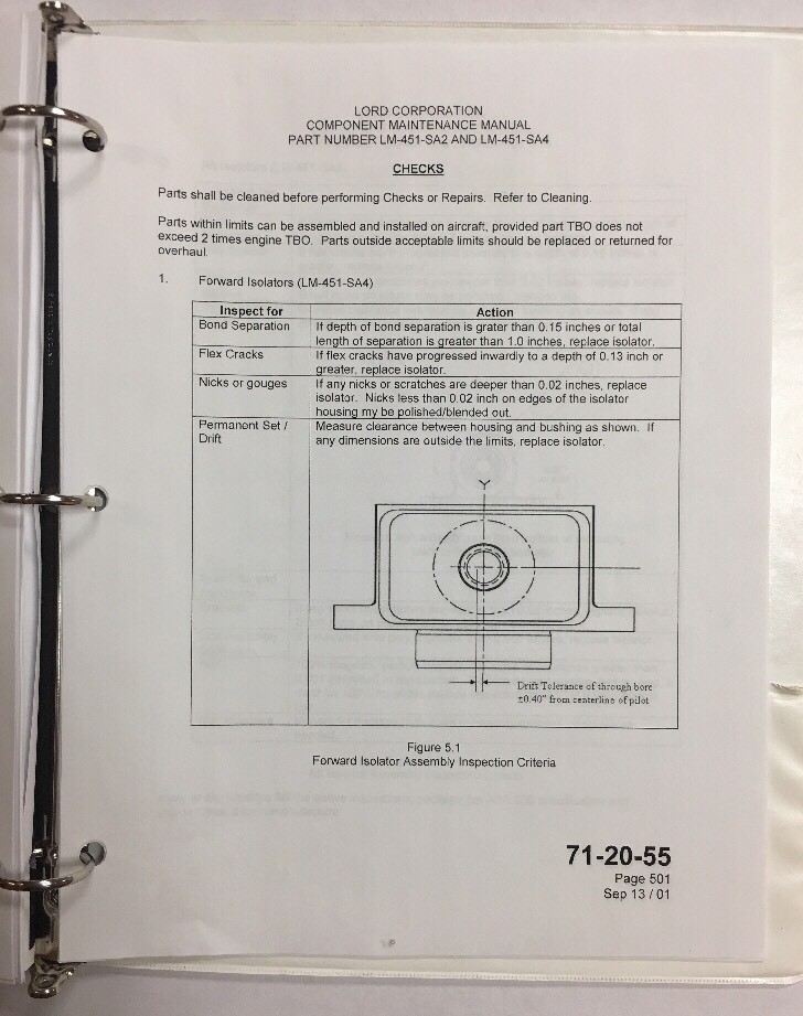 Citation XL/XLS Lord Engine Mounts Maintenance Manual eBay