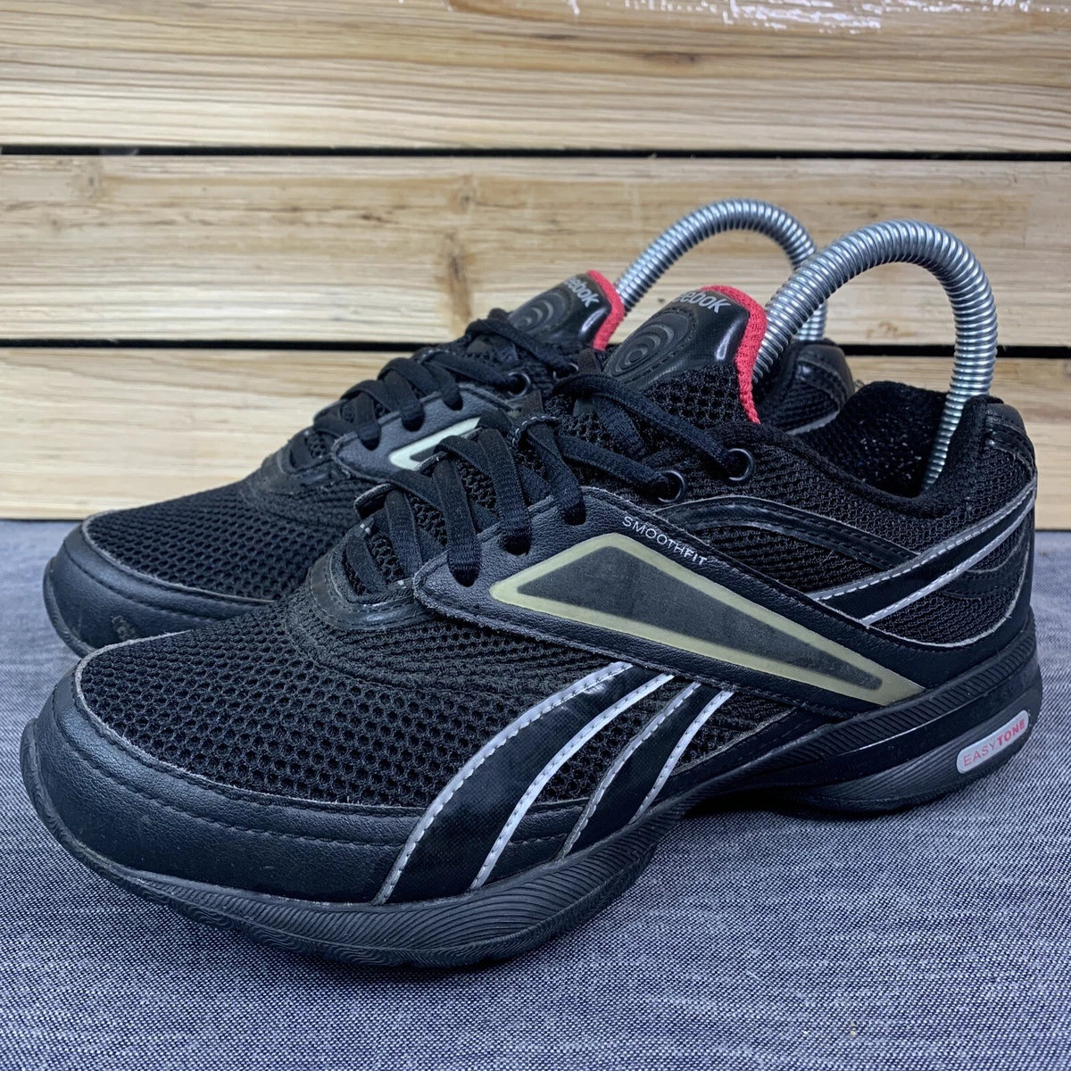 Reebok Easy Tone Women&#039;s US 6 Athletic Shoes Sneakers Black | eBay