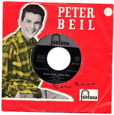 Peter Beil - Komm zurück, schöne Nina / Ich wünsch mir was / Single von 1959