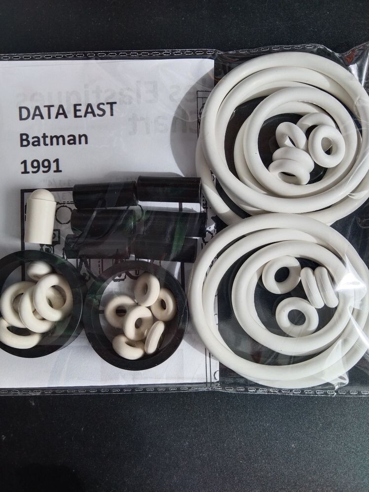 Kit elastiques flipper Batman 1991 Data East pour reparer les caoutchoucs usés