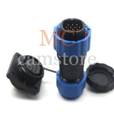 SD20 10Pin Waterproof Power Connector Plug Socket IP67,LED Light Cable Connector