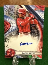 Capri Ortiz 2024 Bowman's Best of 2024 Autographs Refractor Auto Angels #B24-CO