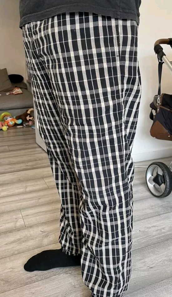 FW18 Supreme Nylon Plaid Track Pant Tan Trousers Size M Medium Nylon Pant thumbnail 2