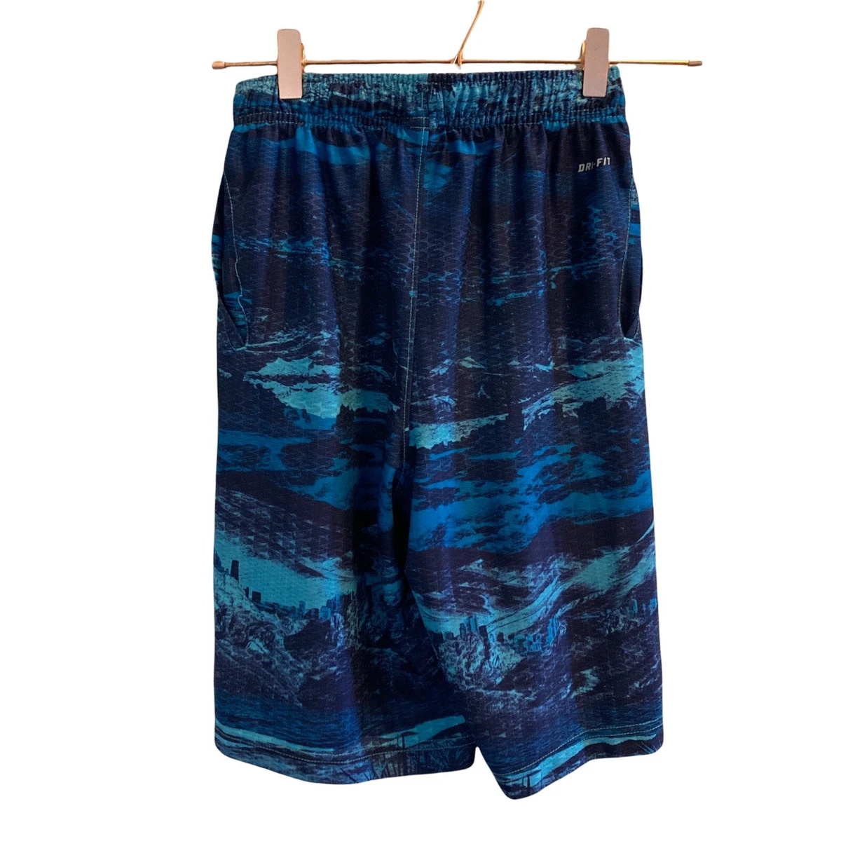 Nike Dri Fit LeBron James Ultimate Elite Basketball Shorts Blue