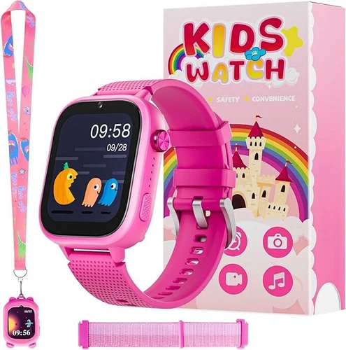 Kids Smart Watch Game Watch 4G With Two-Way Talk SOS GPS For Boys Girls Gift - Picture 30 of 36