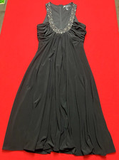 Womens JS Boutique Black Embellished Sleeveless Formal/Cocktail Dress Sz 10 VGUC