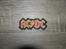 ACDC Heavy Metal Rock Band Embroidered Iron On Patch 3.5" x 1.5"