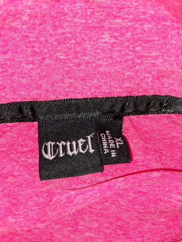 Cruel Women's XL Heather Pink Athletic 1/4 Zip Pull Over Running *Read - Picture 3 of 9
