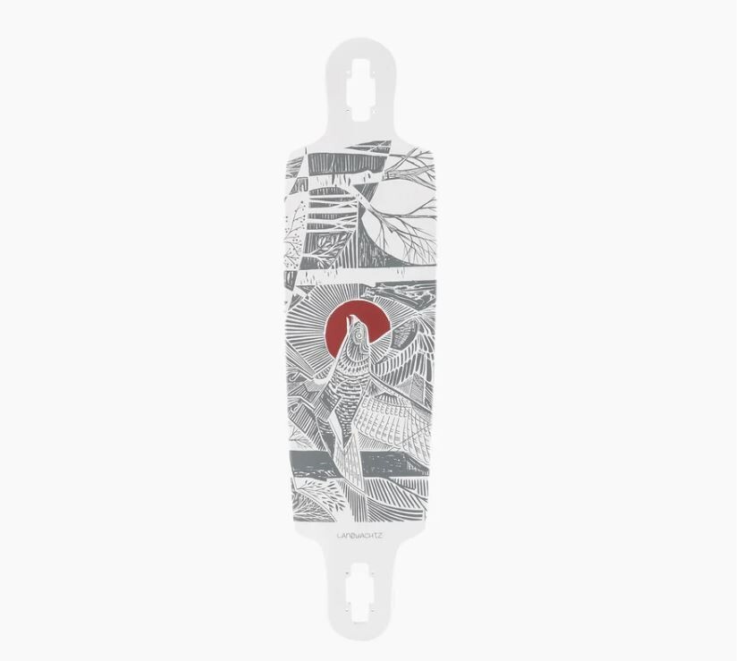 Landyachtz Drop Cat Seeker 38 white longboard DECK ONLY | eBay