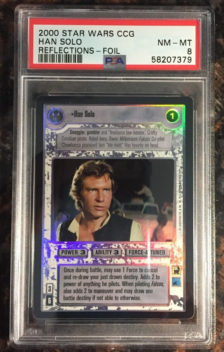 スターウォーズ ハンソロ レッドカード 1977 Red TOPPS STAR WARS #115 Han Solo Ben Kenobi NM Near