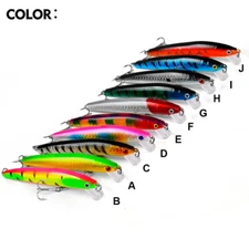 10 pcs Fishing Lures Crankbaits Hook Kit Minnow Baits Bass Tackle Crank Fishing