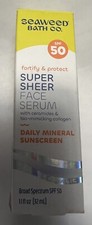 Seaweed Bath Co Sheer Face Serum Sunscreen Spf 50 1.1 Oz ex 09/2025
