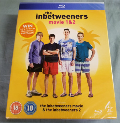 The Inbetweeners Movie 1 & 2 (2011-2014) ~ Brand New Sealed Region B Blu-ray PAL