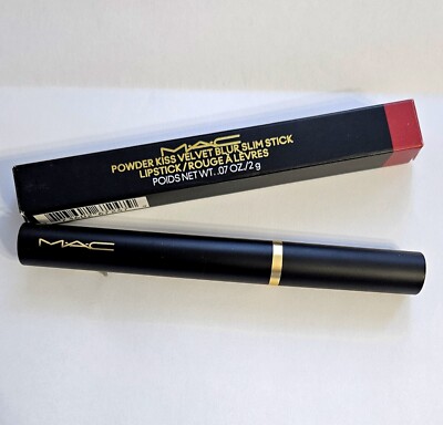 Mac DUBONNET BUZZ #878 Powder Kiss Velvet Blur Slim Stick .07 oz NIB!
