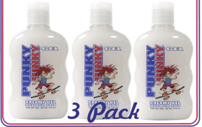 3 Pack Punky Junky Creamy Gel Max Hold Wet Estilo  500g / 17.6 oz
