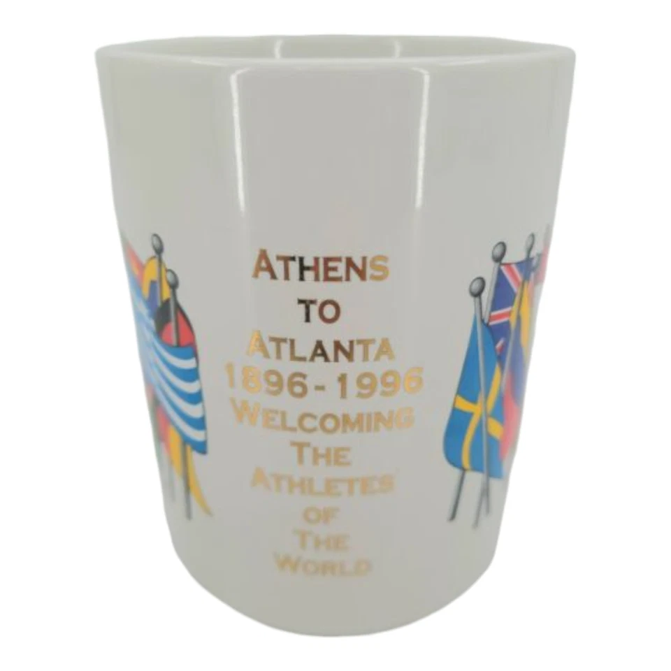Taza de café Atlanta de los Juegos Olímpicos 1996 100 aniversario vintage 14 oz rara Foto 3 de 4