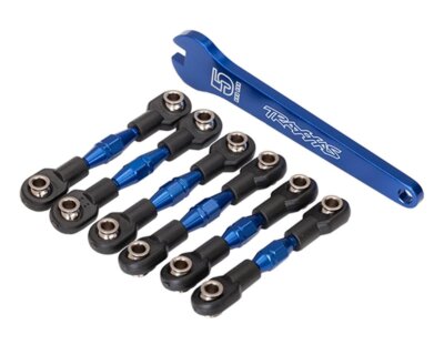 Traxxas Spurstangen Set Alu blau TRX8341X 4-Tec 2.0, Corvette C8 4Tec 3.0, ...
