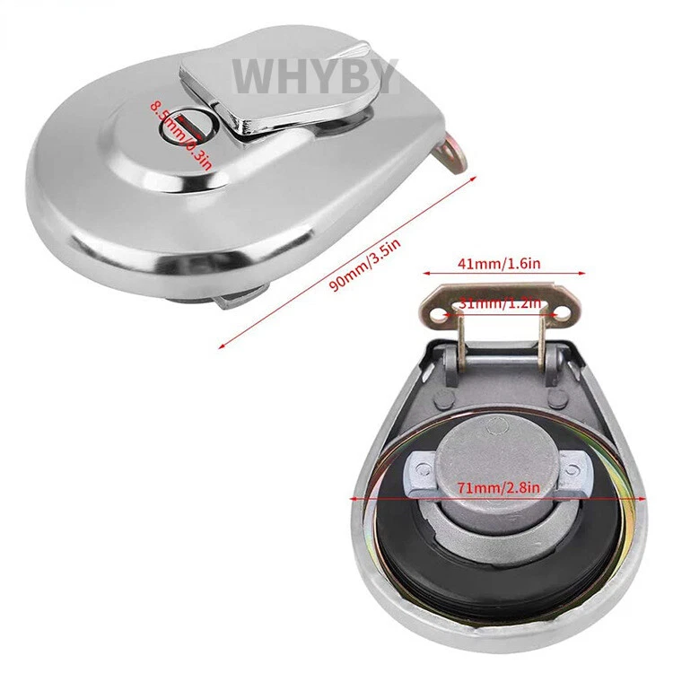 Llaves de tapa de tanque de gasolina para Honda VF1100C V65 Magna 1983-1985 #17620-MB1-023& Foto 4 de 4