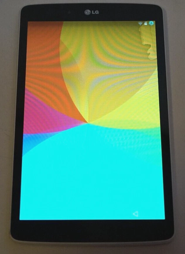 LG V480 WIFI Tablet White Android Corner Screen Discoloration - Image 3 of 4