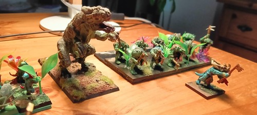 Figurines Warhammer Hommes Lézards - Stegadon Métal OOP Avec Howdah Skink, Démontées Et Non Peintes