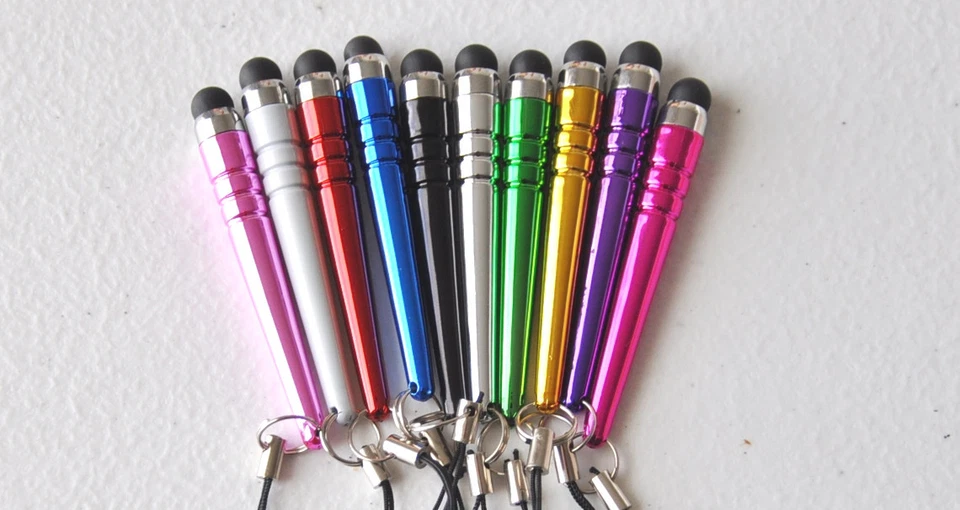 SET OF SHORT STYLUS TOUCH PENS 3.5MM dust plug FOR apple iphone 3G 4S 5S ipod 6 - Image 4 of 4
