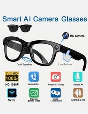 AI-powered smart music glasses with a camera, 12 Min of 1080p HD video recording